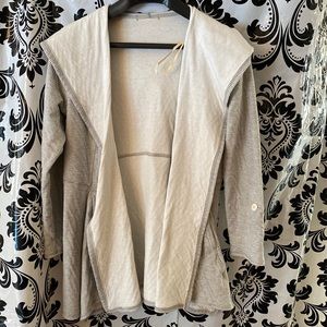 Sweatshirt open hooded cardigan